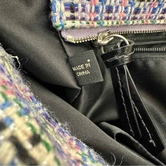 Coach Gallery Multicolored Herringbone Tweed Tote Bag - Picture 13 of 16